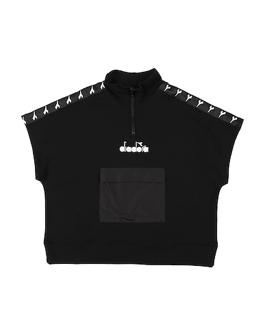 DIADORA Sweatshirt Black 100% Cotton