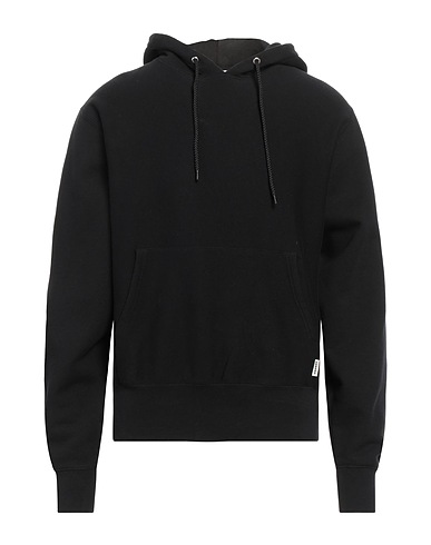 SANDRO Hooded track jacket  Black Cotton, Elastane