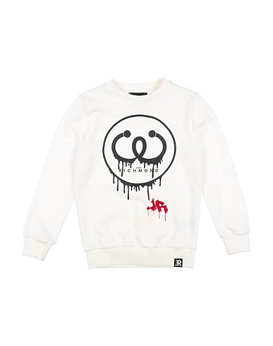 JOHN RICHMOND Felpa Bianco 100% Cotone