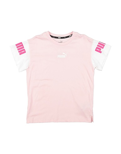 PUMA T-shirt Light pink 80% Cotton, 20% Polyester