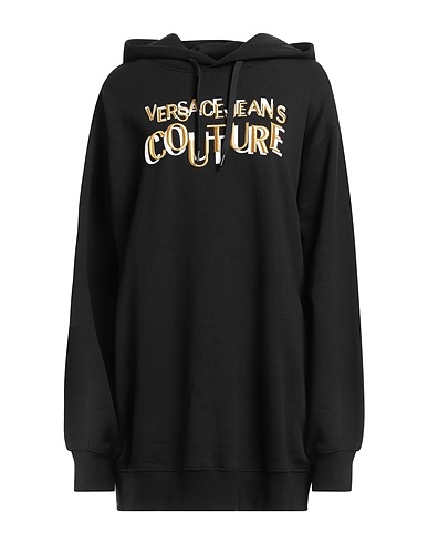 VERSACE JEANS COUTURE Felpa Nero 100% Cotone