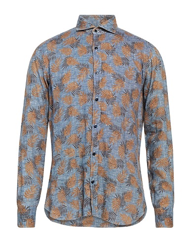 DANDYLIFE by BARBA Linen shirt Pastel blue 100% Linen