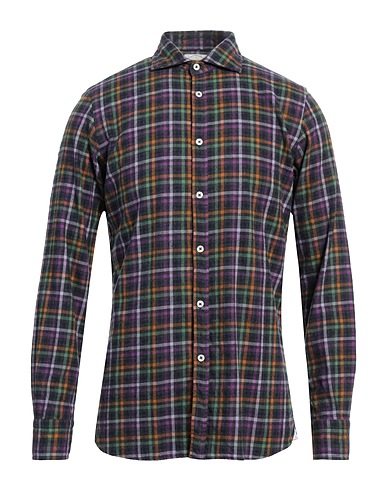 ALTEMFLOWER Camicia a quadri Viola 100% Cotone
