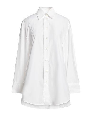 DRUMOHR Solid colour shirts & blouses White 100% Cotton