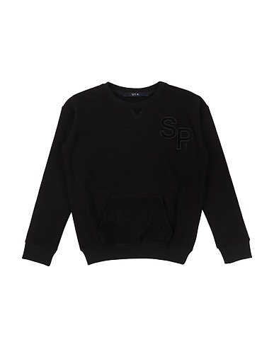 SP1 Felpa Nero 95% Cotone, 5% Elastan