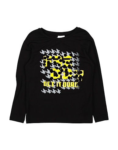 FREDDY T-shirt Black 95% Cotton, 5% Elastane