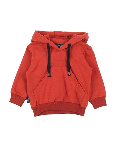 MANUELL & FRANK Hooded track jacket  Rust 95% Cotton, 5% Elastane