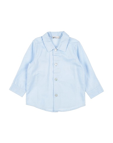 J.O. Milano Solid colour shirt Sky blue 100% Cotton