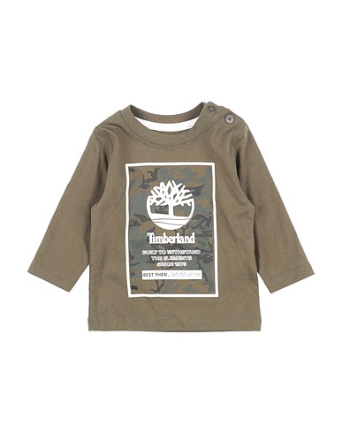 TIMBERLAND T-Shirt Militärgrün 100% Baumwolle, Elastan