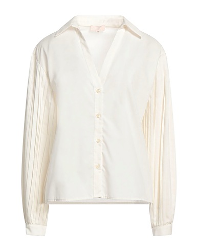 LIU •JO Solid colour shirts & blouses Ivory 65% Polyester, 35% Cotton