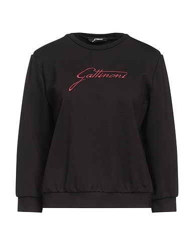 GATTINONI Sweatshirt Black 68% Viscose, 27% Polyamide, 5% Elastane