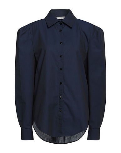 MVP WARDROBE Solid color shirts & blouses Navy 100% Cotton