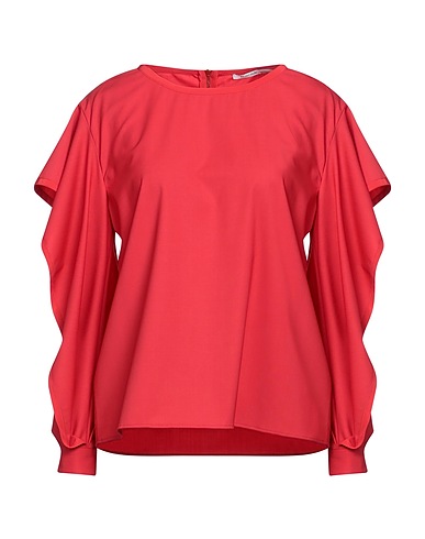 AGNONA Top Red 100% Wool, Silk