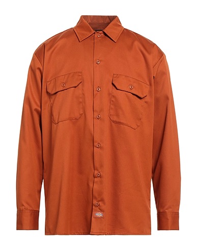 DICKIES 無地シャツ 赤茶色 ポリエステル 65% / コットン 35%