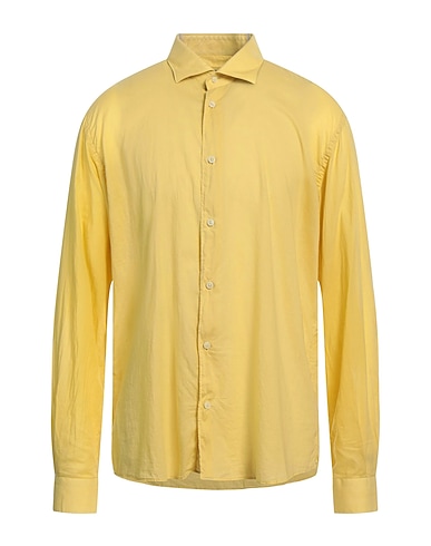 MASTRICAMICIAI Однотонная рубашка 97% Хлопок, 3% Эластан