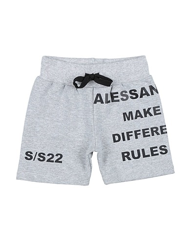 DANIELE ALESSANDRINI Shorts & Bermuda Light grey 96% Cotton, 4% Elastane