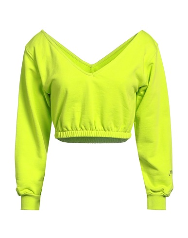 HINNOMINATE Felpa Verde lime 100% Cotone, Elastan