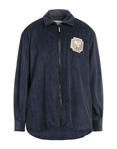 PAS DE MER Shirts Navy blue 85% Polyester, 12% Polyamide, 3% Elastane