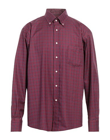 MIRTO Camisa de cuadros Ciruela 100% Algodón