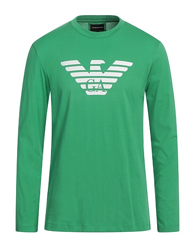 EMPORIO ARMANI T-shirt Verde 100% Cotone