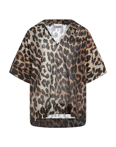 GANNI Top Dark brown 85% Tencel™, 15% Polyester
