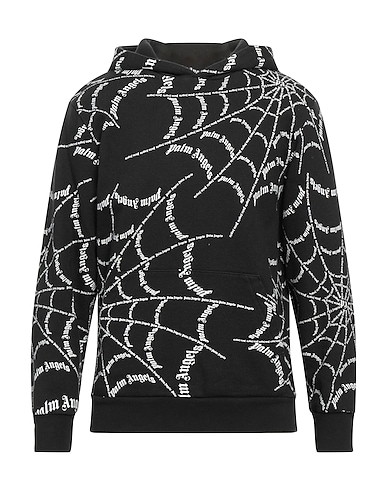 PALM ANGELS Hooded sweatshirt Black 100% Cotton, Polyester