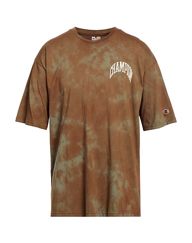 CHAMPION T-shirt Kaki 100% Coton