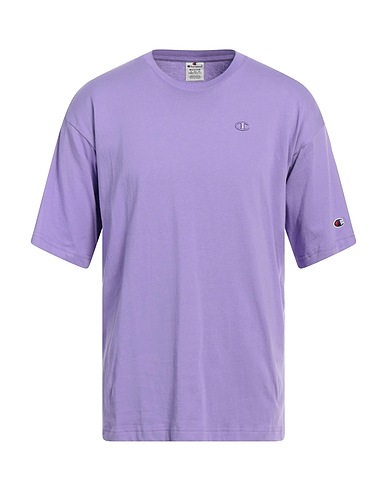 CHAMPION Basic T-shirt Purple 100% Cotton