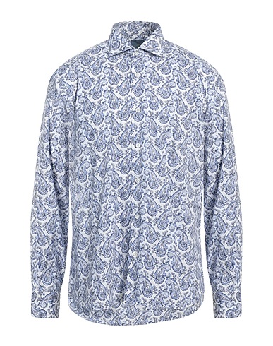 DANDYLIFE by BARBA Patterned shirt White 100% Cotton