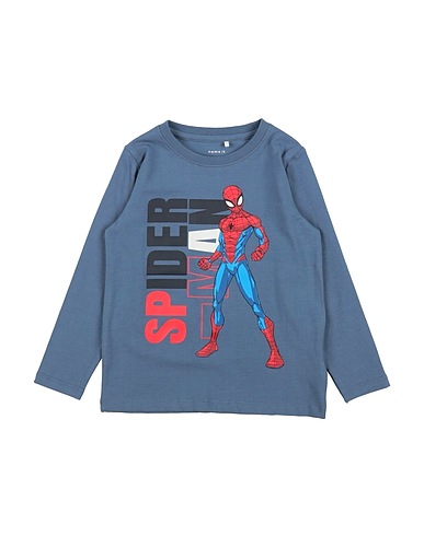 NAME IT® T-shirt Slate blue 95% Cotton, 5% Elastane