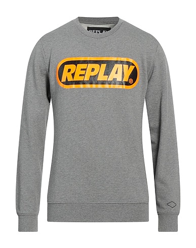REPLAY Sweatshirt Grey 100% Cotton