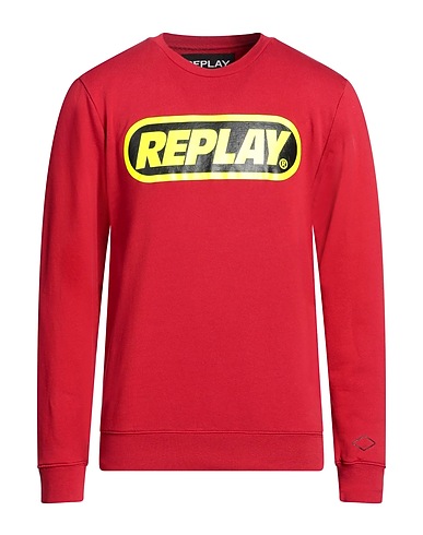 REPLAY Sweatshirt Red 100% Cotton