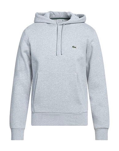 LACOSTE Hooded sweatshirt Light grey 84% Cotton, 16% Polyester