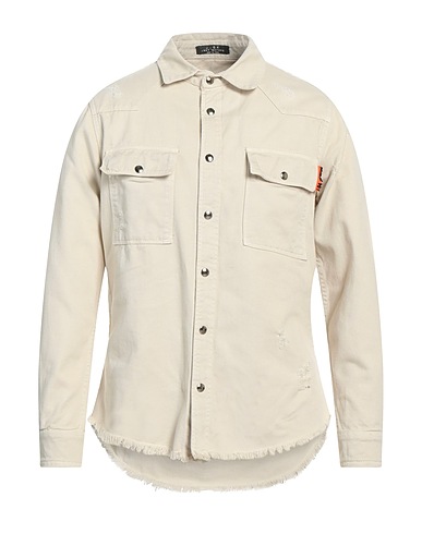 J·B4 JUST BEFORE Solid color shirt Beige 100% Cotton