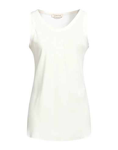 ANNA MOLINARI Top Bianco 85% Acetato, 15% Seta