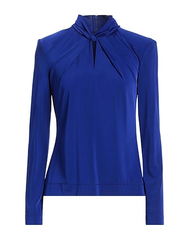 GIORGIO ARMANI Top Bright blue 98% Viscose, 2% Elastane