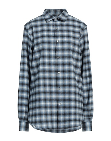 HAVANA & CO. Checked shirt Light blue 100% Cotton