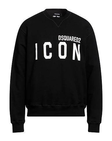 DSQUARED2 Felpa ICON Nero 100% Cotone