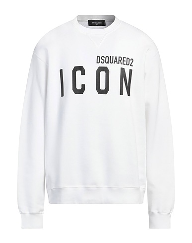 DSQUARED2 Felpa ICON Bianco 100% Cotone