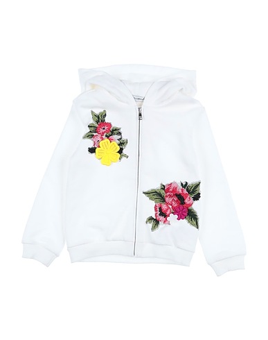 DOLCE&GABBANA Hooded sweatshirt White 100% Cotton, Polyester, Viscose, Polyamide