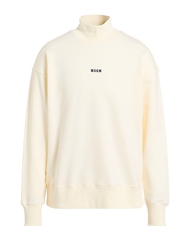 MSGM Sweatshirt Cream 100% Cotton