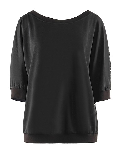 BRAND UNIQUE Sweatshirt Black 67% Polyester, 29% Cotton, 4% Elastane