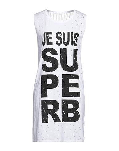 BRAND UNIQUE Short dress White 100% Cotton