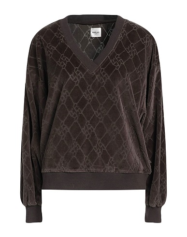 REPLAY Sweatshirt Military green 69% Cotton, 31% Polyester