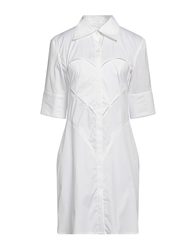 AMBUSH Shirt dress White 65% Cotton, 29% Polyamide, 6% Elastane