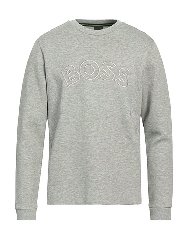 BOSS Sweatshirt Hellgrau 80% Baumwolle, 15% Polyester, 5% Elastan