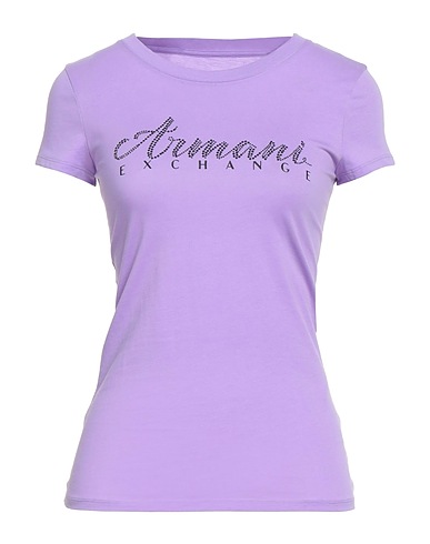 ARMANI EXCHANGE T-shirt Viola 100% Cotone