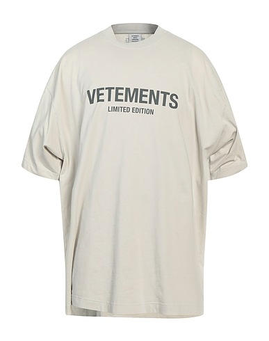 VETEMENTS Oversize-T-Shirt Light grey 100% Cotton