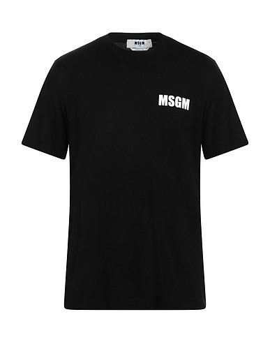 MSGM T-shirt Black 100% Cotton