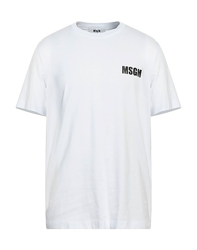 MSGM T-shirt Bianco 100% Cotone